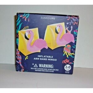 Sunnylife Inflatable Arm Band Mingo Flamingo 3-6 Years 40-66 lbs New